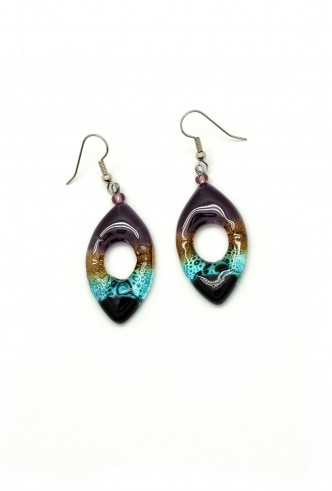 Glass Almond Earrings Glass Almond Earrings
